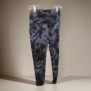NWT Rachel Zoe High Waist Activewear Legging Smoke Gray Tie Dye Size S